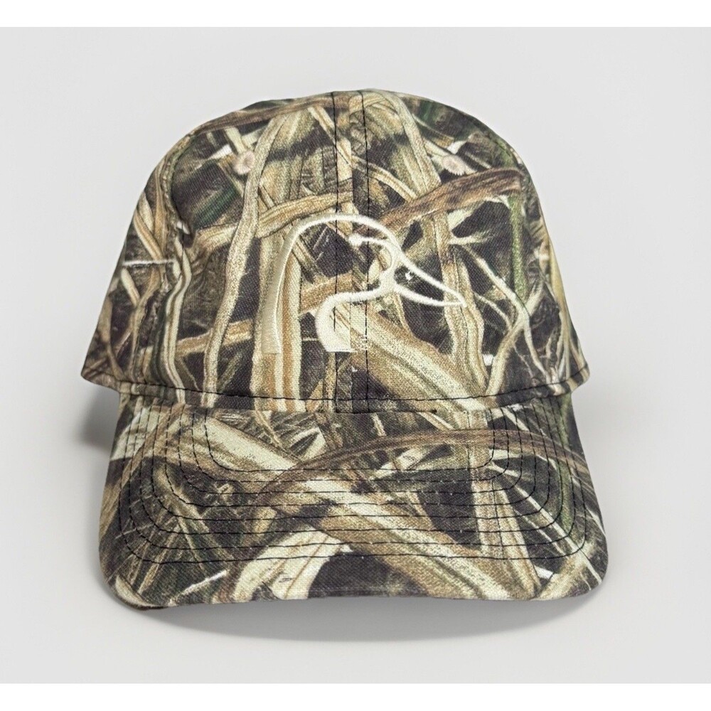 Ducks Unlimited Camo Hat Camouflage Hunting Adjustable Canvas Cap Men’s One Size